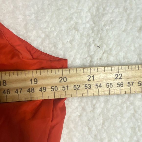 Tommy‎ Hilfiger Full zip W/Pockets Men's Orange Puffer Vest Size Medium - Picture 6 of 8